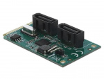 DeLOCK Mini PCIe naar 2 x SATA-omzetter met RAID DeLOCK Mini PCIe naar 2 x SATA-omzetter met RAID