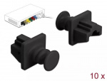 DeLOCK Dust Cover for RJ45 jack 10 pieces black