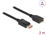 DeLOCK DisplayPort extension cable 8K 60 Hz 2 m