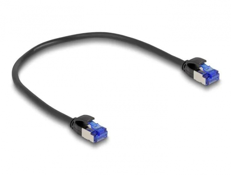DeLOCK RJ45 Network Cable Cat.6A S/FTP Slim 0.25 m black DeLOCK RJ45 Network Cable Cat.6A S/FTP Slim 0.25 m black