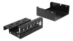 DeLOCK Keystone Patch Panel 6 Port black