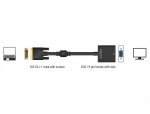 DeLOCK Adapter DVI-D 24+1 male > VGA female black DeLOCK Adapter DVI-D 24+1 male > VGA female black