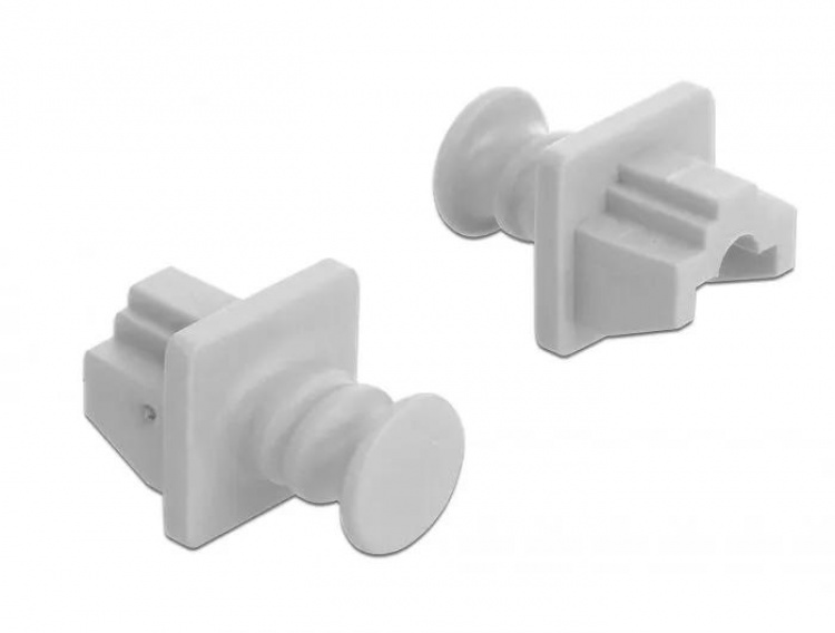 DeLOCK Dust Cover for RJ45 jack 10 pieces white