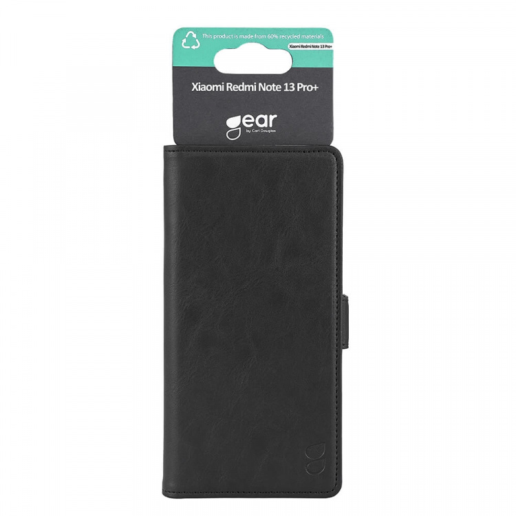 GEAR Mobilfodral 3 Kortfack Svart - Xiaomi Redmi Note 13 Pro+ 5G