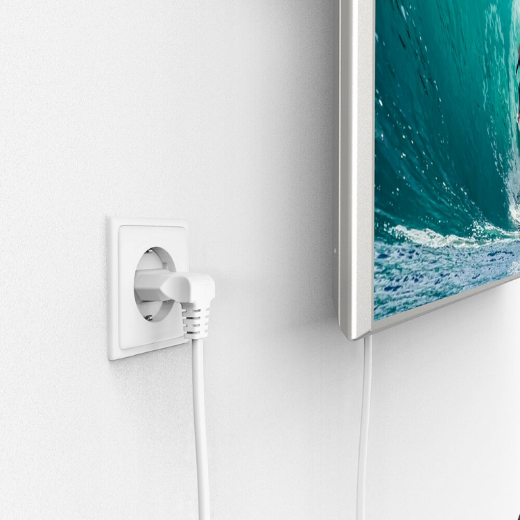 Hama Strömkabel Eurokontakt Vinklad Vit 3,0m Hama Strömkabel Eurokontakt Vinklad Vit 3,0m