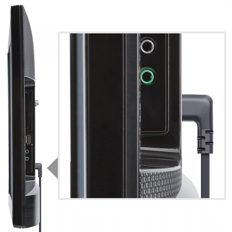 Hama Strömkabel Eurokontakt Vinklad Svart 3,0m Hama Strömkabel Eurokontakt Vinklad Svart 3,0m