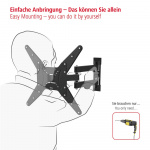 Hama TV Väggfäste Full Motion VESA upp till 400x400 65