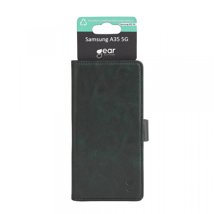 GEAR Mobilfodral 3 Kortfack Olivgrön - Samsung A35 5G