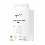 GEAR Laddare 220V 1xUSB-C PD/PPS 30W Vit GEAR Laddare 220V 1xUSB-C PD/PPS 30W Vit