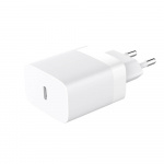 GEAR Laddare 220V 1xUSB-C Vit PD/PPS 30W + Kabel USB-C till USB-C