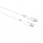 GEAR Laddare 220V 1xUSB-C Vit PD/PPS 30W + Kabel USB-C till USB-C