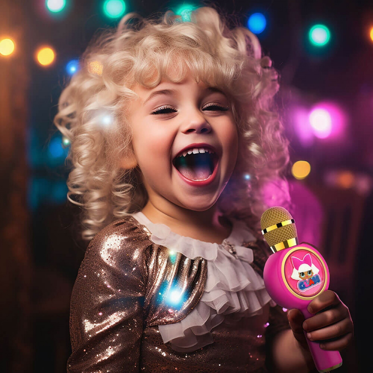LOL Surprise GLAM Karaoke Mikrofon PopSing med LED