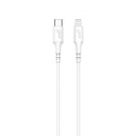 GEAR Laddkabel USB-C till Lightning 0.5m Vit MFI C94