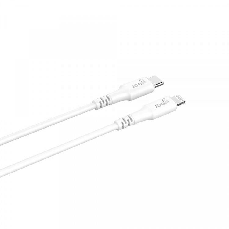 GEAR Laddkabel USB-C till Lightning 0.5m Vit MFI C94