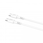 GEAR Kabel USB-C till USB-C 2.0 0.5m Kabel Vit GEAR Kabel USB-C till USB-C 2.0 0.5m Kabel Vit