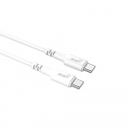 GEAR Kabel USB-C till USB-C 2.0 0.5m Kabel Vit GEAR Kabel USB-C till USB-C 2.0 0.5m Kabel Vit