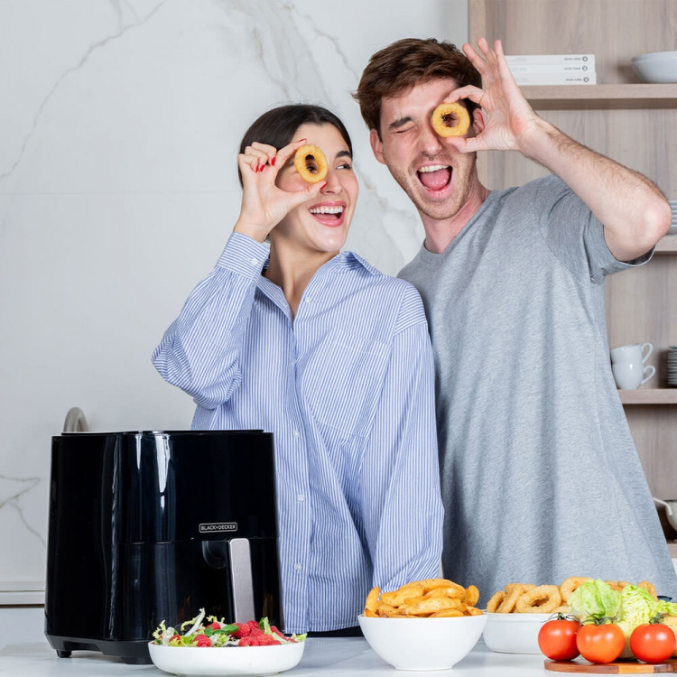 BLACK+DECKER Air Fryer Svart 5L 1450W