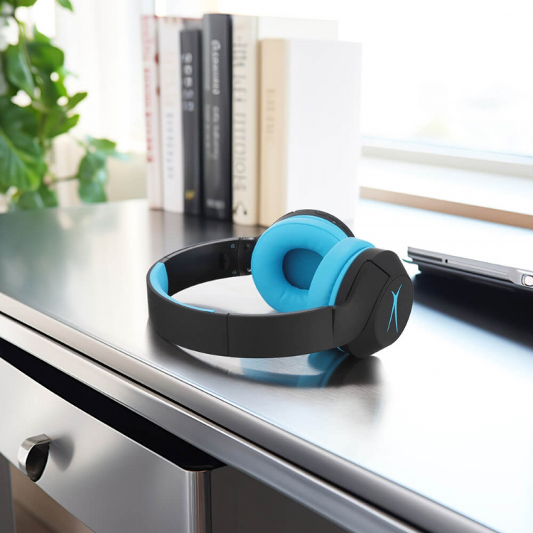 Altec Lansing Kinderkoptelefoon ANC Draadloos 2in1 on-ear Blauw Altec Lansing Kinderkoptelefoon ANC Draadloos 2in1 on-ear Blauw