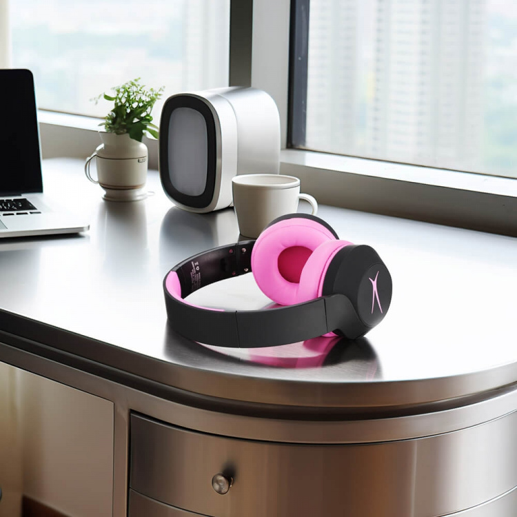 Altec Lansing Barnhörlur ANC Trådlös 2in1 On-Ear Rosa