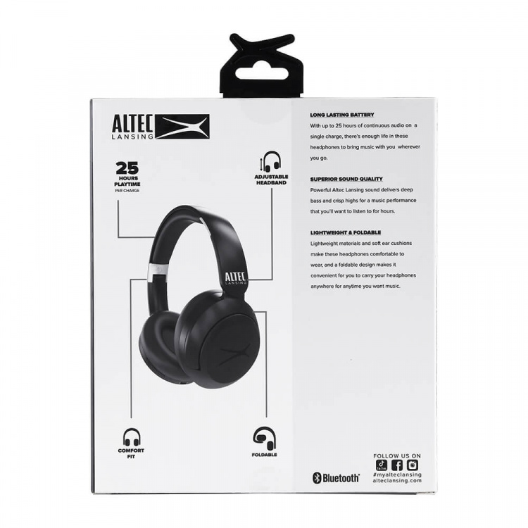 Altec Lansing Hörlur Chill Wireless Over-Ear Svart Altec Lansing Hörlur Chill Wireless Over-Ear Svart