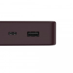 Hama Powerbank Colour 20 20000mAh USB-C+USB-A Plommon Hama Powerbank Colour 20 20000mAh USB-C+USB-A Plommon