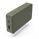 Hama Powerbank Colour 20 20000mAh USB-C+USB-A Grön