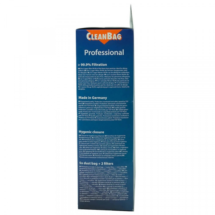 CLEANBAG Dammsugarpåse M 157 MIE 5+2 Pro