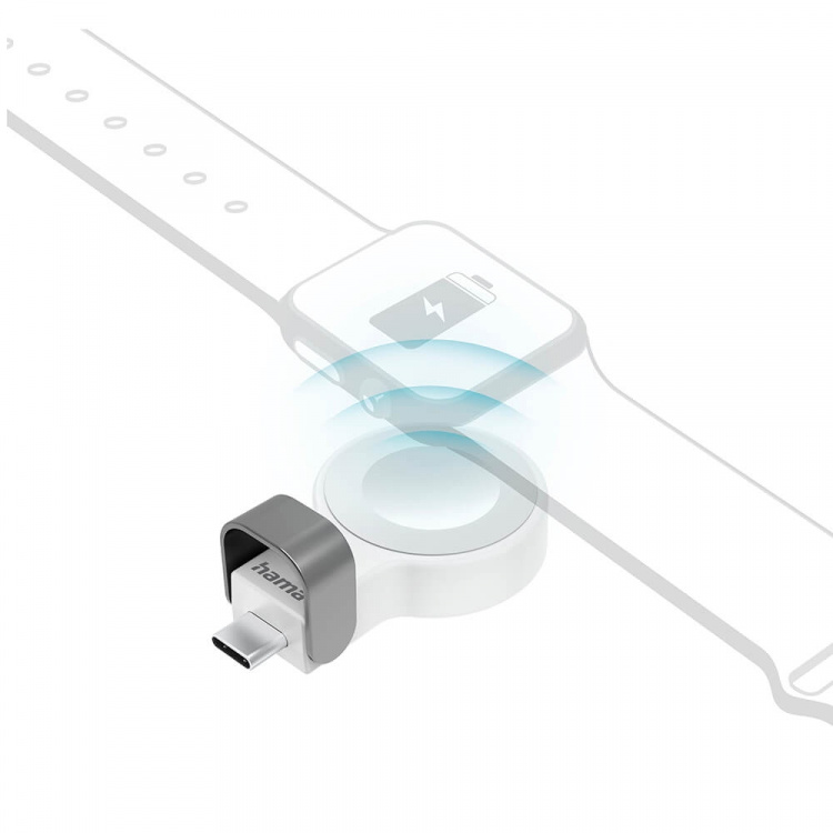Hama Laddare Trådlös för Apple Watch USB-C Vit Hama Laddare Trådlös för Apple Watch USB-C Vit