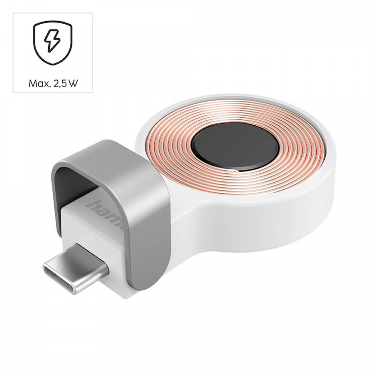 Hama Laddare Trådlös för Apple Watch USB-C Vit Hama Laddare Trådlös för Apple Watch USB-C Vit