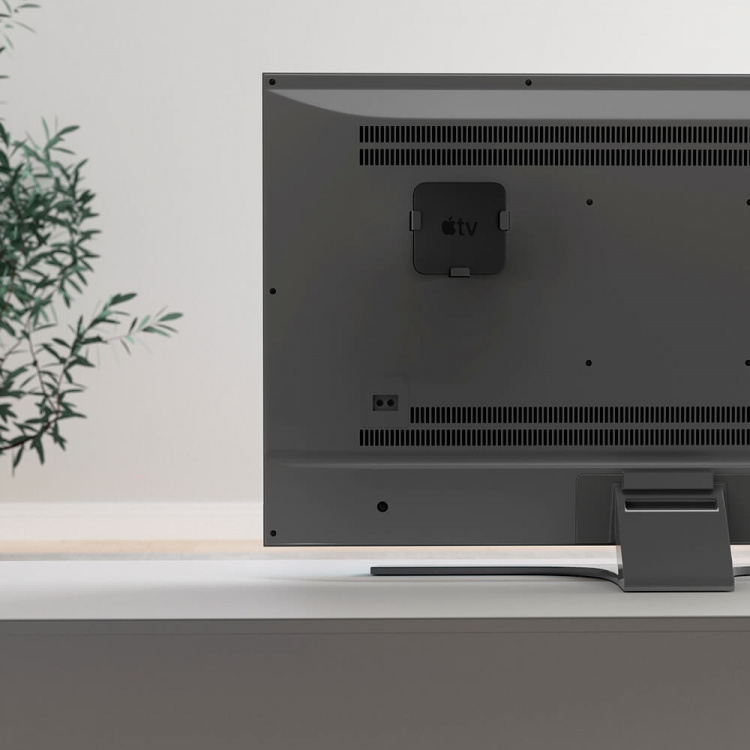 Hama Hållare Apple TV HD 4K 1:a/2:a/3:e/4:e Gen. Svart