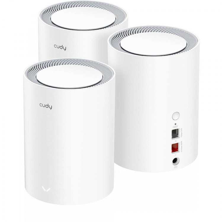 CUDY Mesh Solution M3000 3-pack AX3000 Gigabit Wi-Fi 6 2.5G Vit