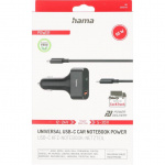 Hama Strömförsörjning Universal Bil USB-C 5-20V/65W Hama Strömförsörjning Universal Bil USB-C 5-20V/65W