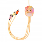 Squishmallows Chargercable 1.2m Leo 3in1 USB-C/Micro/Lightning Squishmallows Chargercable 1.2m Leo 3in1 USB-C/Micro/Lightning