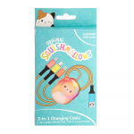 Squishmallows Chargercable 1.2m Leo 3in1 USB-C/Micro/Lightning Squishmallows Chargercable 1.2m Leo 3in1 USB-C/Micro/Lightning