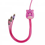Squishmallows Chargercable 1.2m Lola 3in1 USB-C/Micro/Lightning Squishmallows Chargercable 1.2m Lola 3in1 USB-C/Micro/Lightning