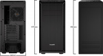 Be Quiet! Pure Base 600 ATX-kast, zwart