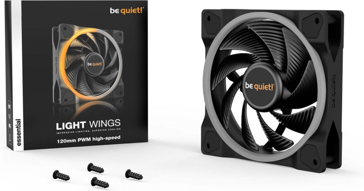 Be Quiet! Light Wings PWM ventilator met hoge snelheid, 120 mm Be Quiet! Light Wings PWM ventilator met hoge snelheid, 120 mm