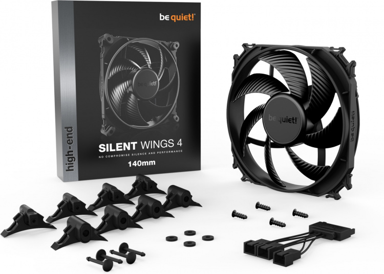 Be Quiet! Silent Wings 4 ventilator, 140 mm