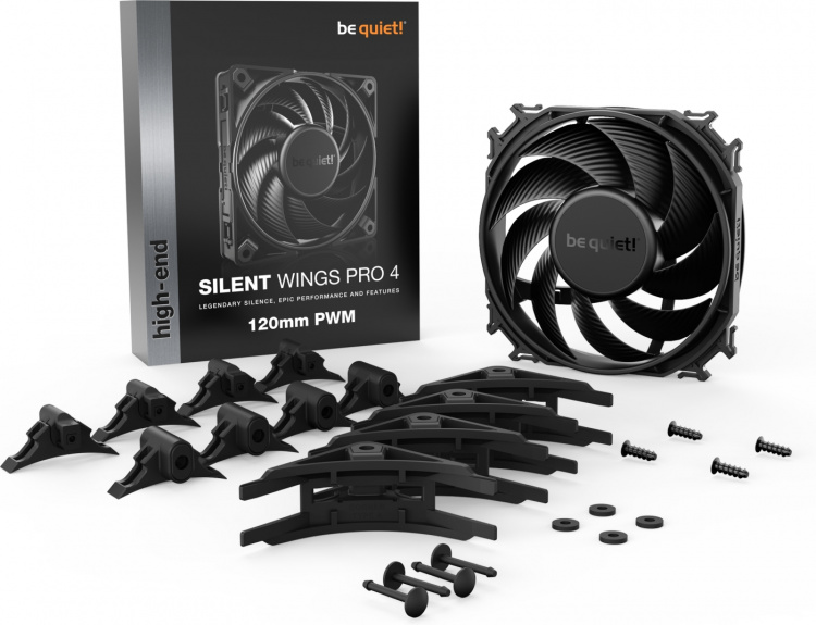 Be Quiet! Silent Wings Pro 4 PWM ventilator, 120 mm