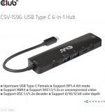 Club 3D Type-C 6-in-1 hub