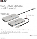 Club 3D USB Type-C naar 10 Gbps 4x USB Type-A hub Club 3D USB Type-C naar 10 Gbps 4x USB Type-A hub
