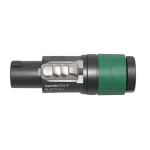 Neutrik 4-polige speakON kabelconnector, schroefaansluitingen, trekontlasting voor kabeldiameters 10 tot 16 mm