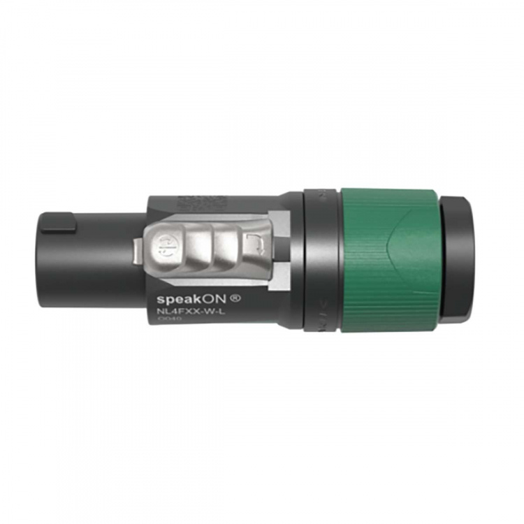 Neutrik 4-polige speakON kabelconnector, schroefaansluitingen, trekontlasting voor kabeldiameters 10 tot 16 mm