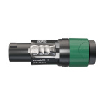Neutrik 4-polige speakON kabelconnector, schroefaansluitingen, trekontlasting voor kabeldiameters 6 tot 12 mm
