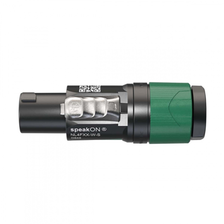 Neutrik 4-polige speakON kabelconnector, schroefaansluitingen, trekontlasting voor kabeldiameters 6 tot 12 mm
