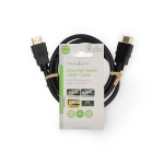 Nedis Ultra High Speed HDMI™-Kabel | HDMI™ Connector | HDMI™ Connector | 8K@60Hz | 48 Gbps | 1.00 m | Rond | 6.0 mm | Zwart | Label Nedis Ultra High Speed HDMI™-Kabel | HDMI™ Connector | HDMI™ Connector | 8K@60Hz | 48 Gbps | 1.00 m | Rond | 6.0 mm | Zwart | Label