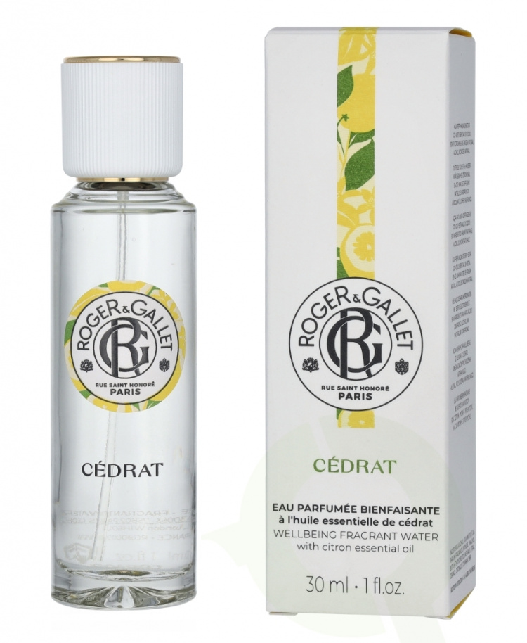 Roger & Gallet Cedrat Wellbeing Fragrant Water 30 ml Natural Spray