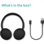 Philips TAH5209BK Trådlösa over-ear-hörlurar, Överlägsen komfort, bra ljud och upp till 65h speltid. Svarta Philips TAH5209BK Trådlösa over-ear-hörlurar, Överlägsen komfort, bra ljud och upp till 65h speltid. Svarta