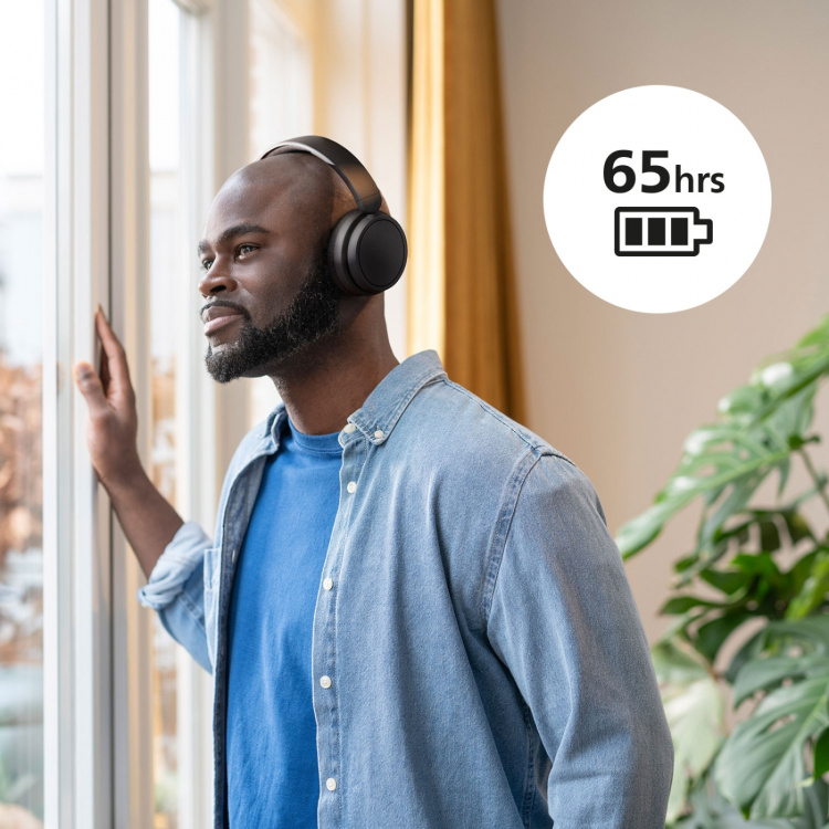 Philips TAH5209BK Trådlösa over-ear-hörlurar, Överlägsen komfort, bra ljud och upp till 65h speltid. Svarta Philips TAH5209BK Trådlösa over-ear-hörlurar, Överlägsen komfort, bra ljud och upp till 65h speltid. Svarta