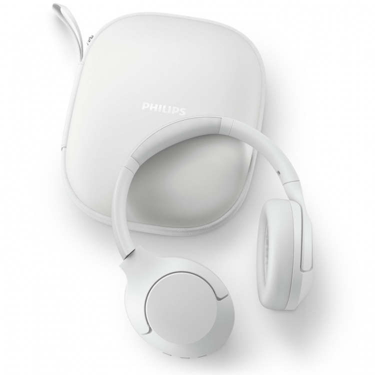 Philips TAH8506WT Trådlösa hörlurar, Brusreducering Pro, Elegant stil. Upp till 60 timmars speltid. Vita